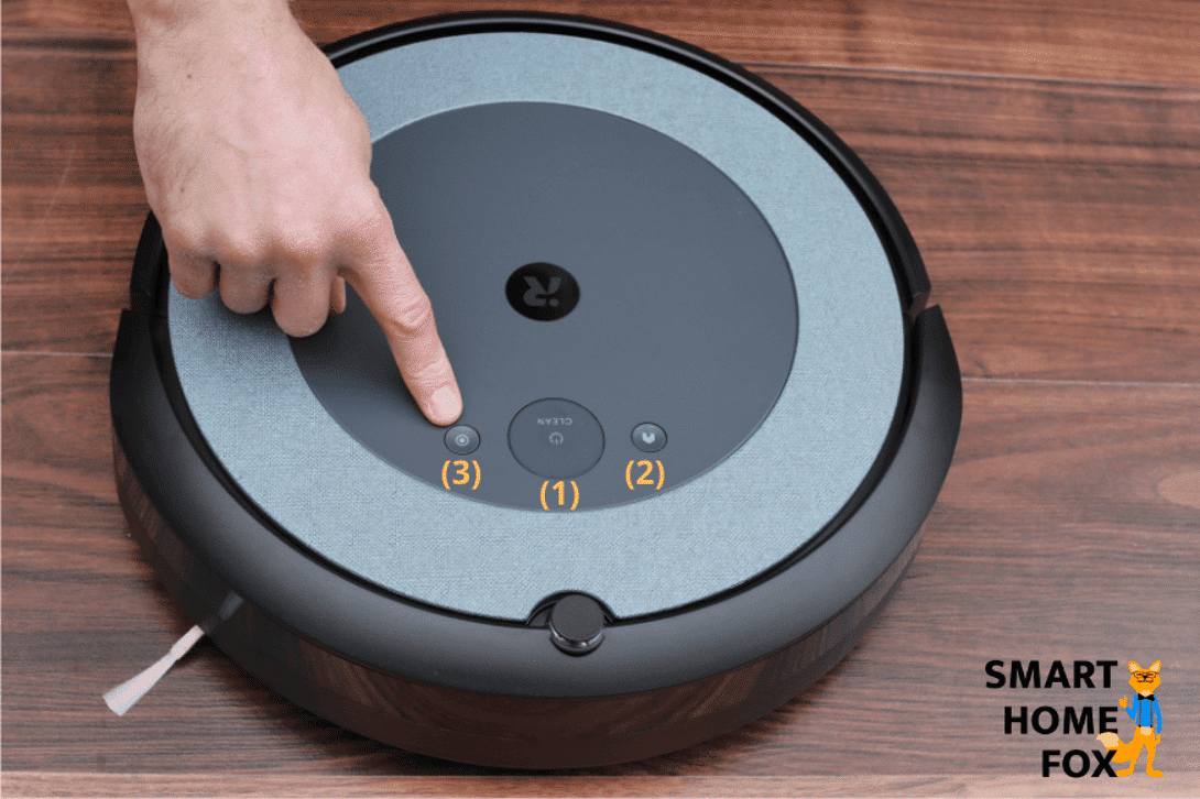 bouton control aspirateur robot irobot roomba i3 plus
